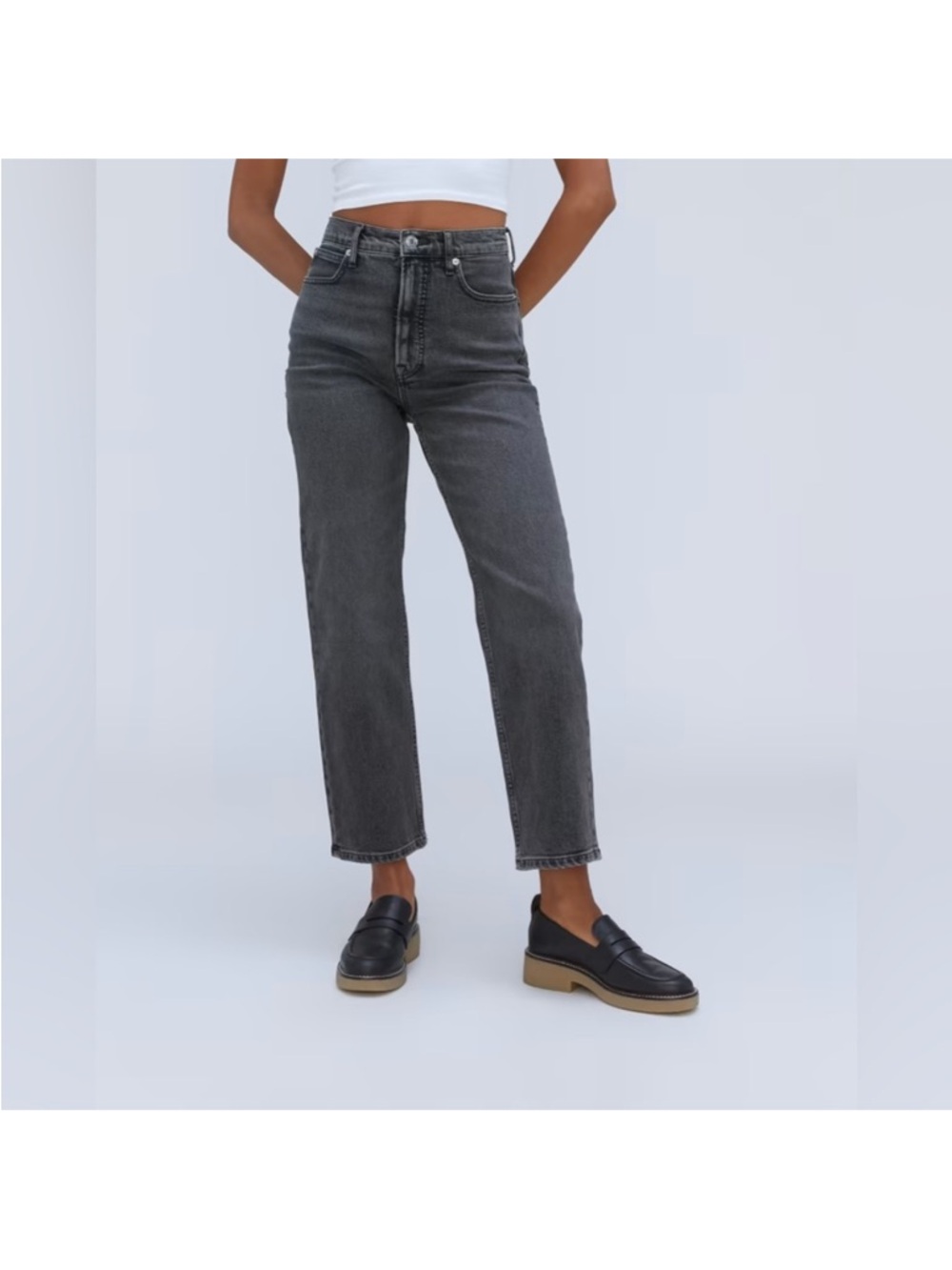 Everlane 100% Organic Cotton The Way High Jean - Size 30 Long